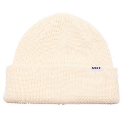 Obey Bold Organic Beanie - Unbleached