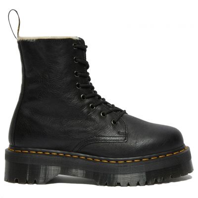 Dr.Martens Wms Jadon Boot Leather Faux Fur Lined Platforms