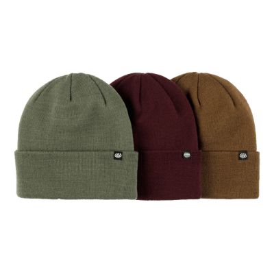 686 Standard Roll Up 3 Pack Beanie - Neutral Pack