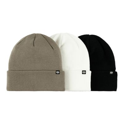 686 Standard Roll Up 3 Pack Beanie - Assorted