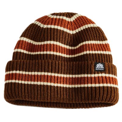 Autumn Simple Slacker Beanie - Brown