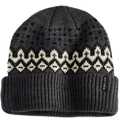 Autumn Select Fairisle Beanie - Charcoal