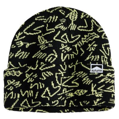 Autumn Surplus Gus Camo Beanie - Black