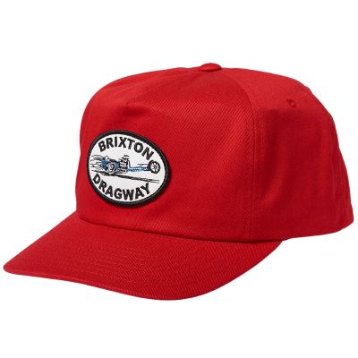 Brixton Dragway Snapback - Dark Red