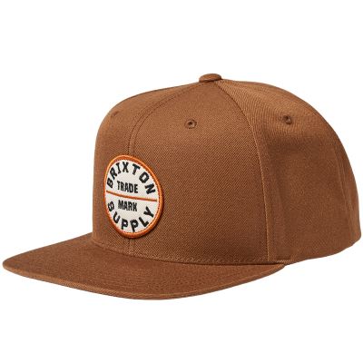 Brixton Oath III Snapback - Pinecone Brown