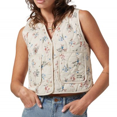 Brixton Wms Field Floral Quilted Vest