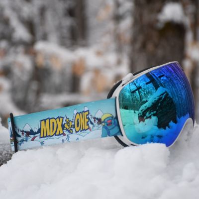 MDX One Youth Goggles - White Frame/Yeti Graphic Strap