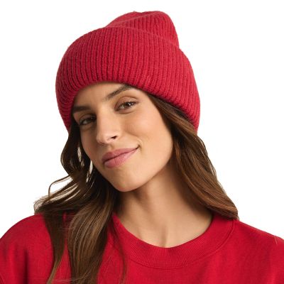 Z Supply Wms Snow Cap Beanie - Haute Red