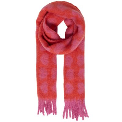 Ichi Iahearty Scarf - Super Pink