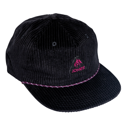 Jones Fresh Corduroy Organic Cap - Stealth Black