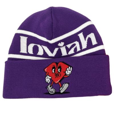 Loviah Jacquard Beanie - Grape