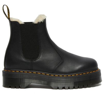 Dr.Martens Wms 2976 Faux Fur Lined Platform Chelsea Boots