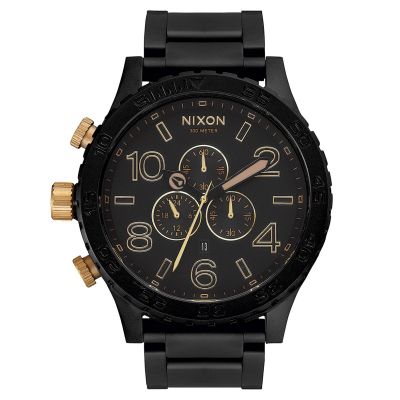 Nixon 51-30 Chrono V1 - Matte Black/Gold