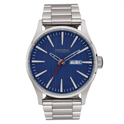 Nixon Sentry Stainless Steel - Silver/Indigo