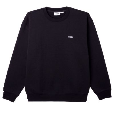 Obey Established Works Bold Crew - Black