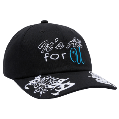 Obey All 4 U 6 Panel Velcro Back - Black