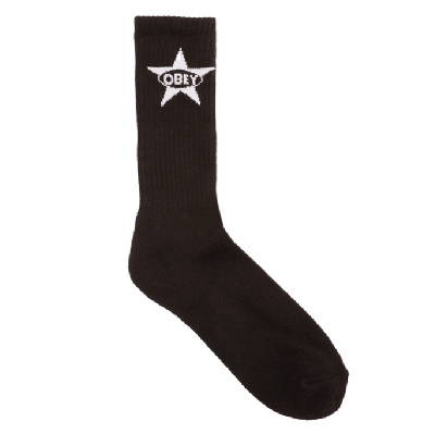 Obey Star Socks - Black