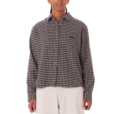 Obey Wms Echo Micro Plaid Shirt