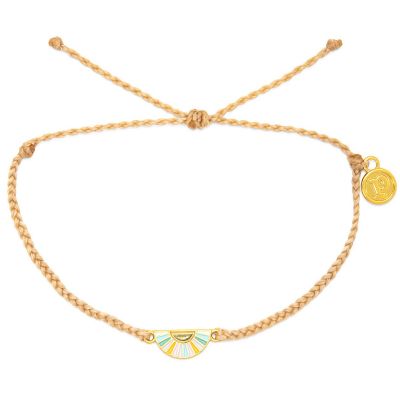 Pura Vida Sunset Stripe Gold Charm Bracelet