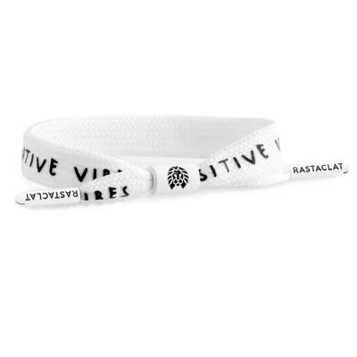 Rastaclat Single Lace : Positive Vibes - White