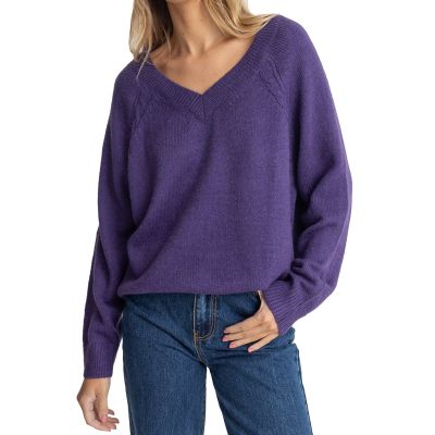 Rhythm Wms Moonstone Oversized V Neck Knit 