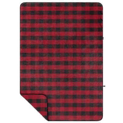 Rumpl Sherpa Fleece Printed Blanket - Buffalo Check