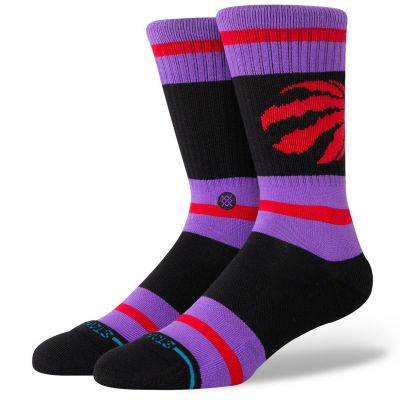 Stance x NBA Prep Stripe Toronto Raptors Crew Socks