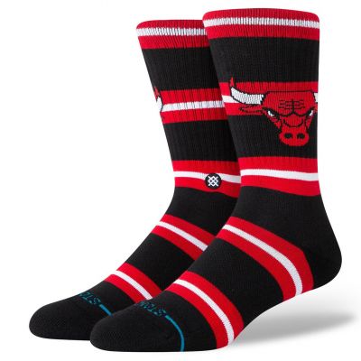 Stance x NBA Prep Stripe Chicago Bulls Crew Socks 