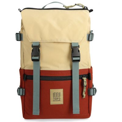 Topo Designs Rover Pack Classic - Sahara/Fire Brick