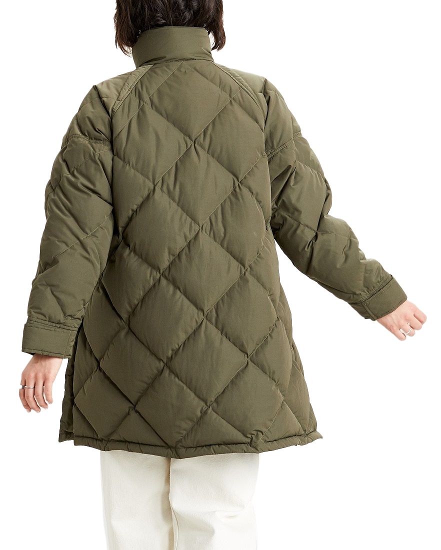 Diamond quilted puffer clearance jacket