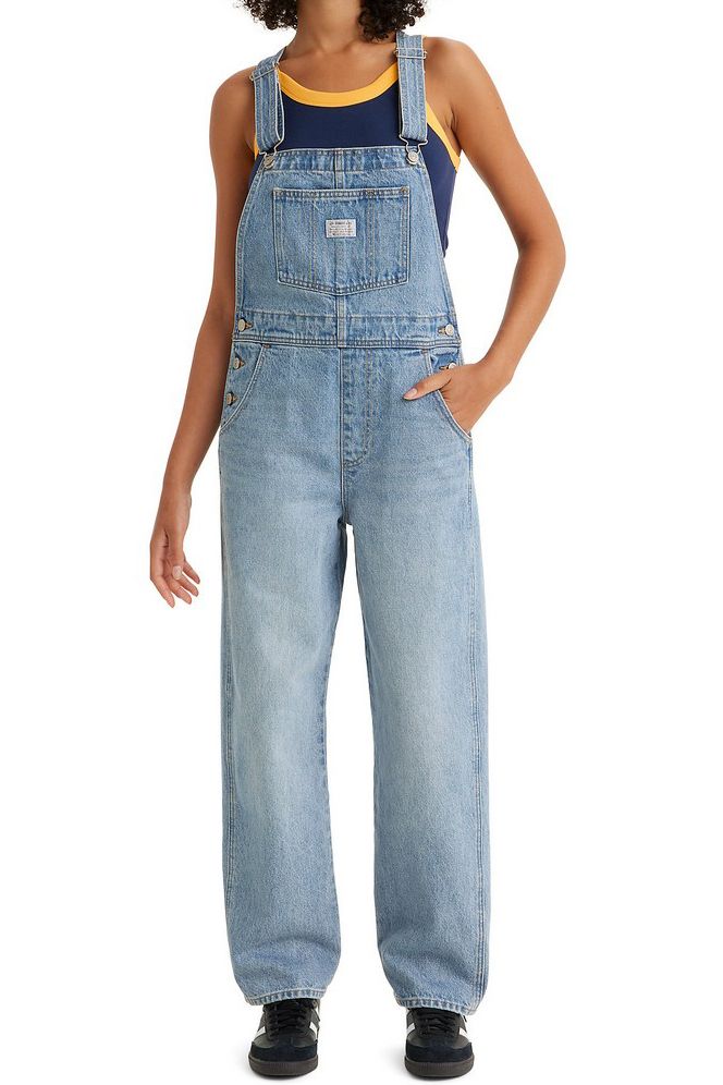 Levi s durchstechen mom denim overalls