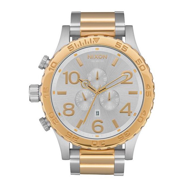 Nixon 51-30 Chrono - Silver/Gold