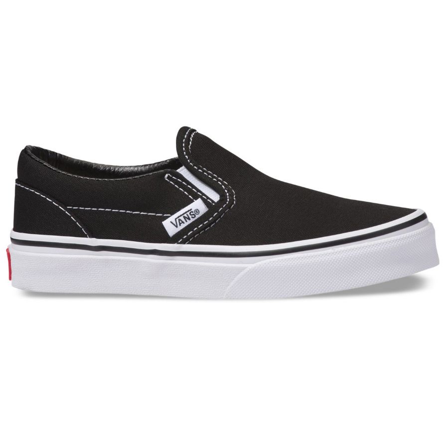 black slip on vans girls