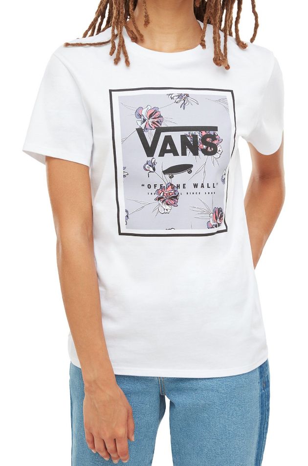 vans floral t shirt