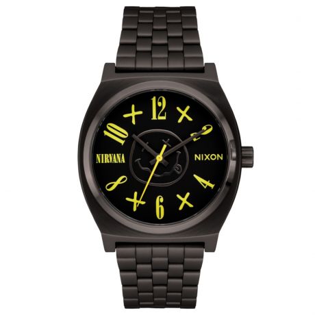 Nixon x Nirvana Time Teller - Black Nirvana Smiley Face