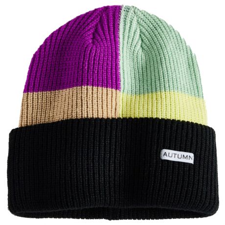 Autumn Select Patchwork Beanie - Black