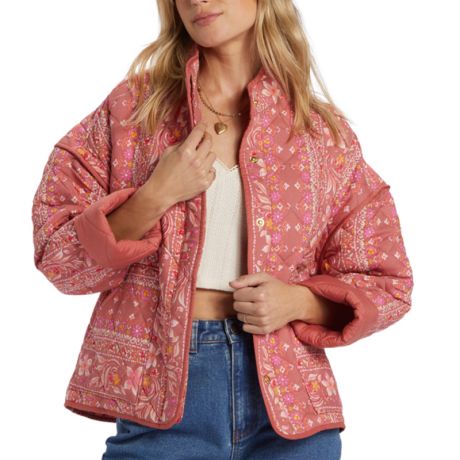 Billabong Wms Folk Story Quilted Jacket