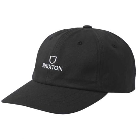 Brixton Alpha Netplus Adjustable Cap - Black/White Rinse