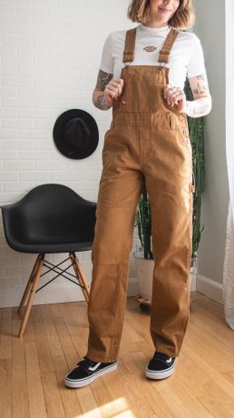 Dickies Wms Relaxed Fit Bib Overalls