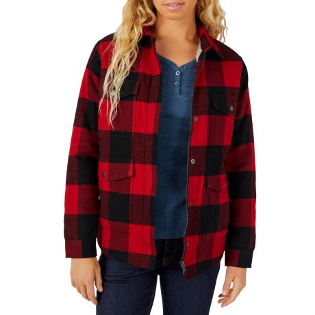 Dickies Wms Flannel High Pile Fleece Lined Chore Coat