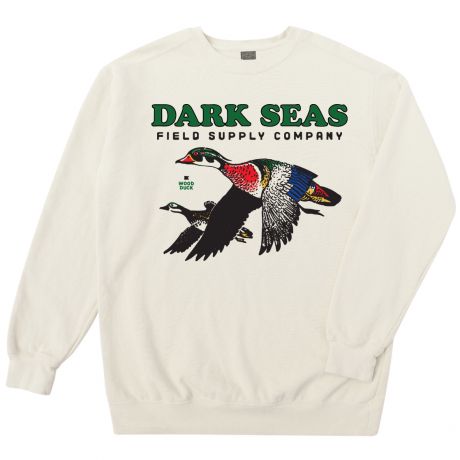 Dark Seas Wood Duck Pigment Crewneck