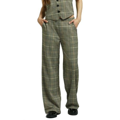 Brixton Wms Menswear Plaid Leisure Trouser