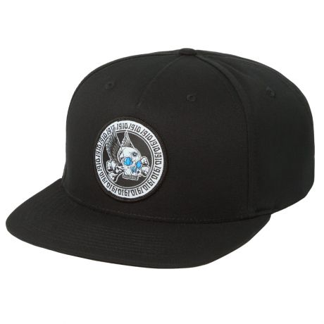 1910 Twilled By Death 6 Panel Hat - Black