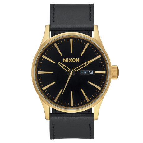 Nixon Sentry Leather - Gold/Black