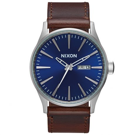 Nixon Sentry Leather - Blue/Brown