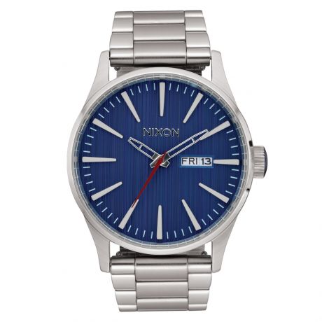 Nixon Sentry Stainless Steel - Silver/Indigo