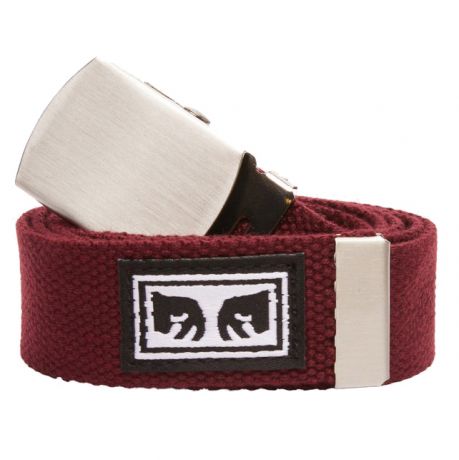 Obey Big Boy Web Belt - Burgundy