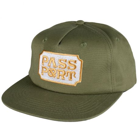 Pass-Port Yearbook Logo Workers Cap - Military