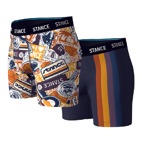 Stance Boxer Brief Polyester - West Coast 2 Pack Multi