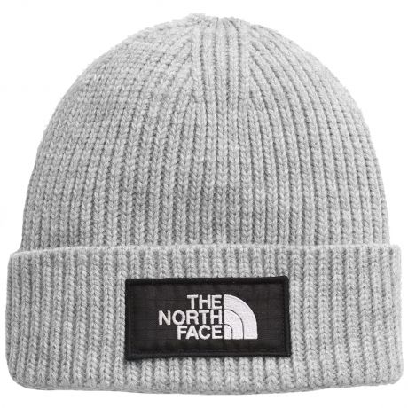 The North Face TNF™  Logo Box Cuffed Beanie - Light Grey Heather